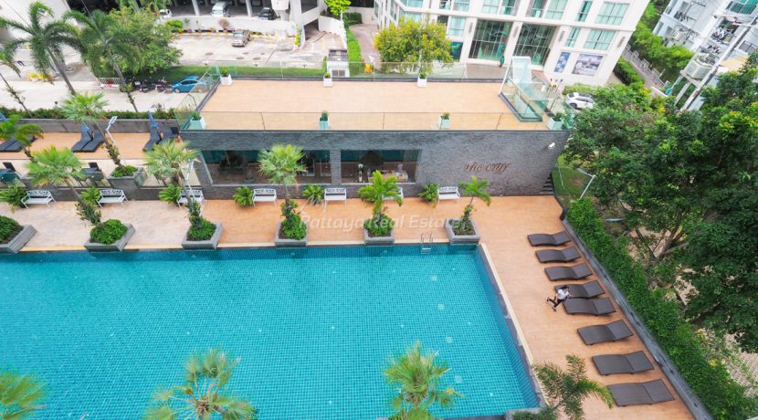 The Cliff Residence Pattaya For Sale & Rent 1 Bedroom With Pool Views - CLIFF33R