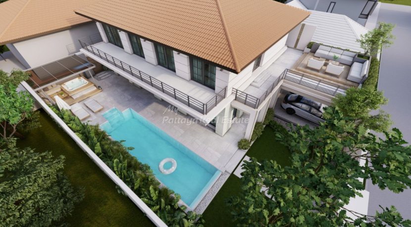 Majestic Residences House For Sale in Pratumnak Hill 4 Bedroom With Private Pool - HPMJT02