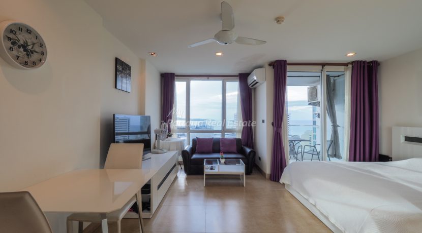 The Cliff Residence Pattaya For Sale & Rent Studio With Sea Views - CLIFF148