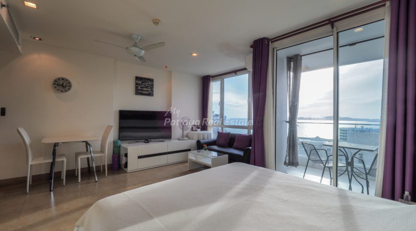 The Cliff Residence Pattaya For Sale & Rent Studio With Sea Views - CLIFF148